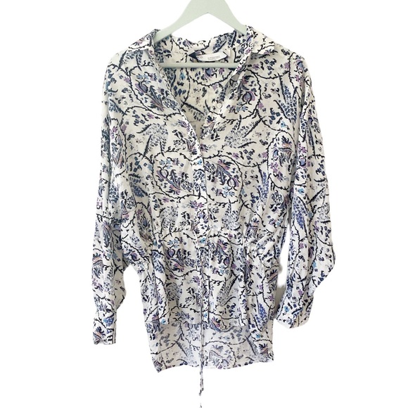 Iro Woman Jacto Printed Crepe Shirt size 2 - Picture 5 of 7